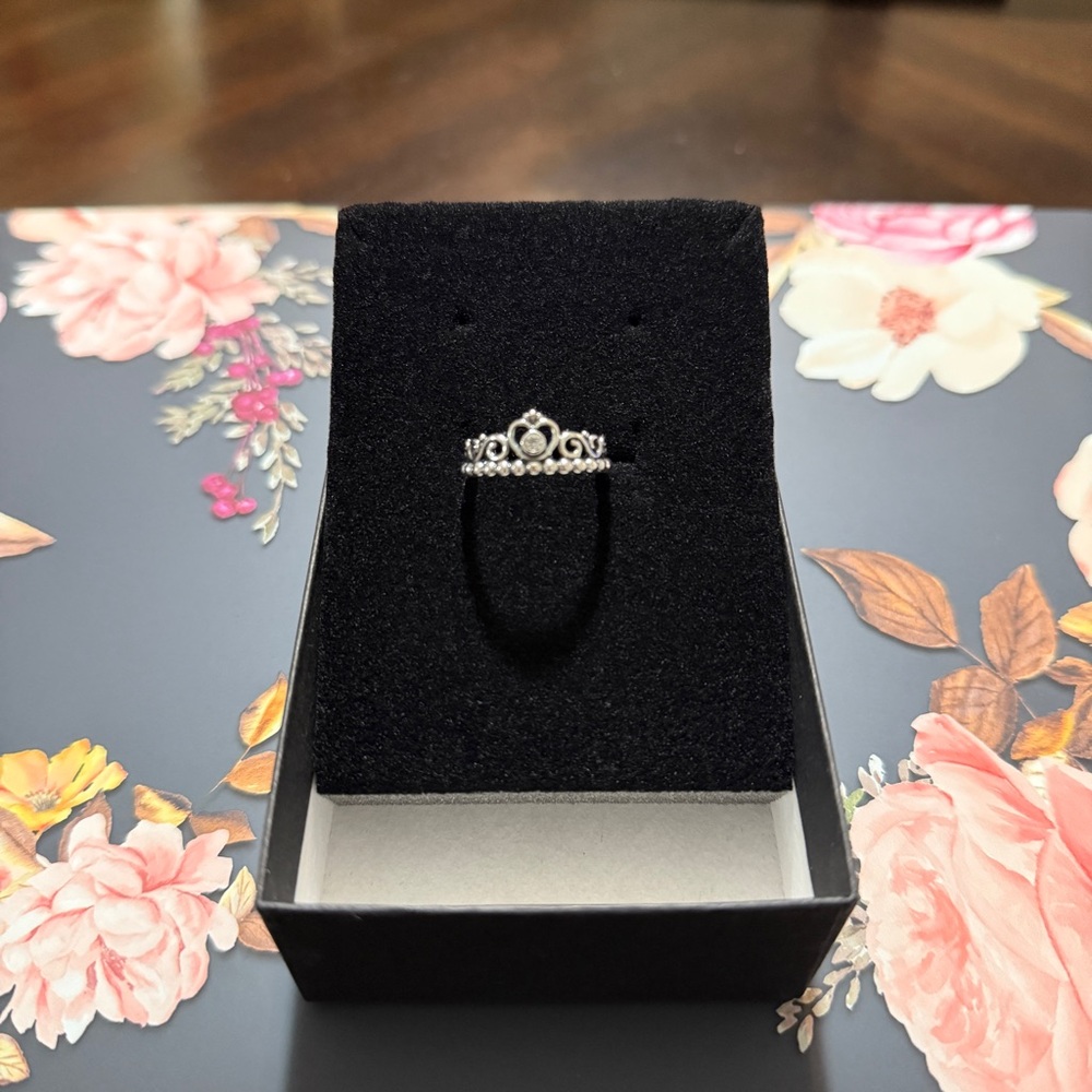 Authentic Pandora Princess Tiara Ring